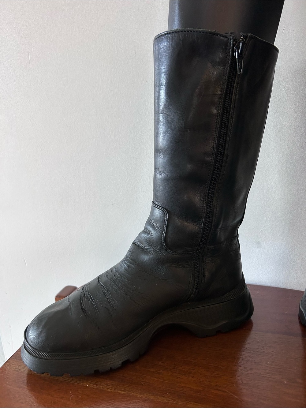 PRADA Y2K Bella Hadid Fav Boots | Combat Lug | 36.5 - Picture 9 of 14